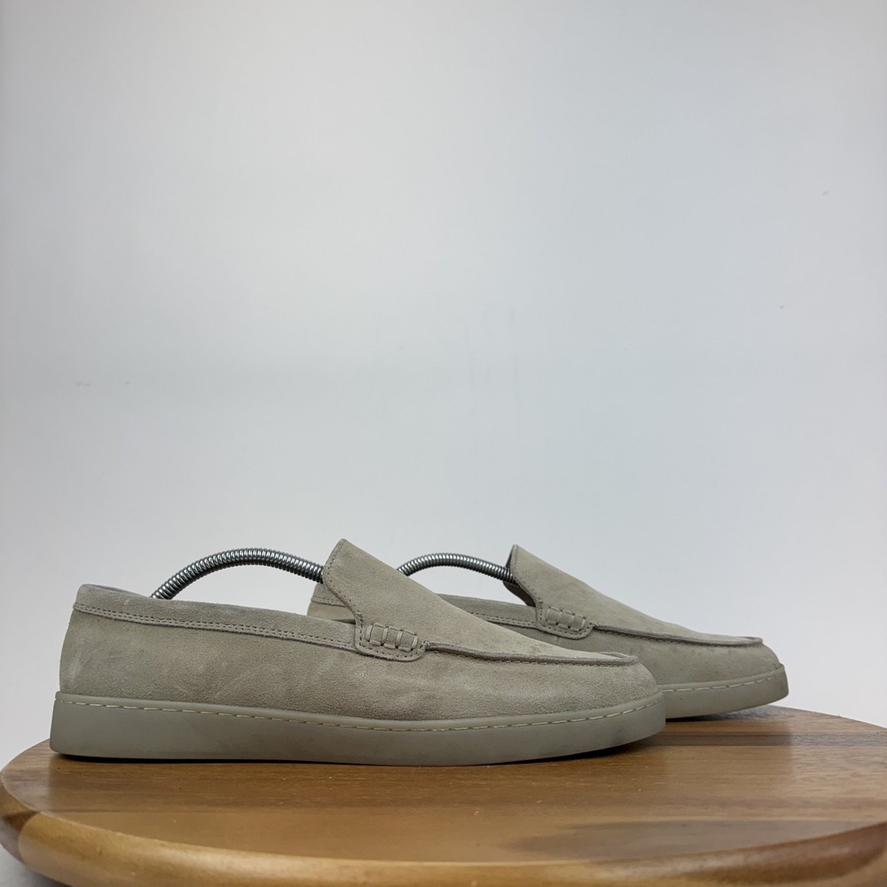 Mens Nordstrom Spencer Ivory Leather Slip‎ On Casual Comfort Loafers Size 10 M